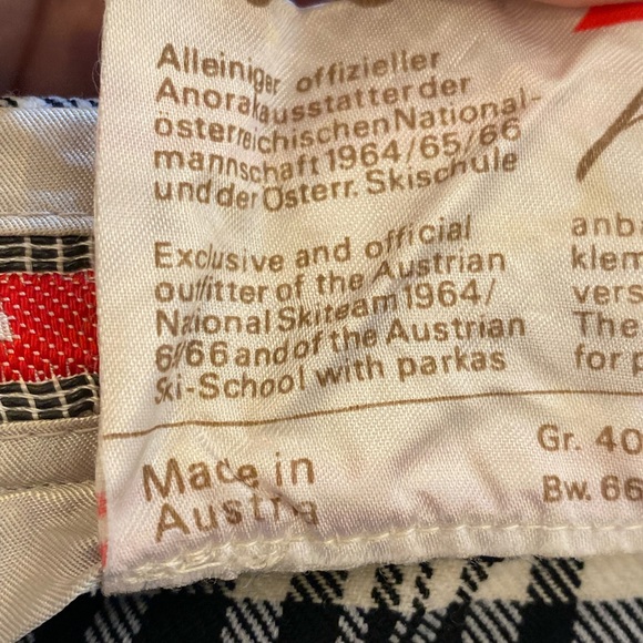 Vintage Anba of Australia Wool Plaid Ski-Pant / Black & White / Size 12 (Small) - Picture 10 of 16